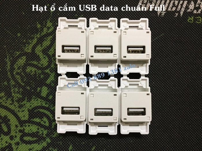 Nhân ổ cắm USB data chuẩn Full lắm âm tường, âm bàn